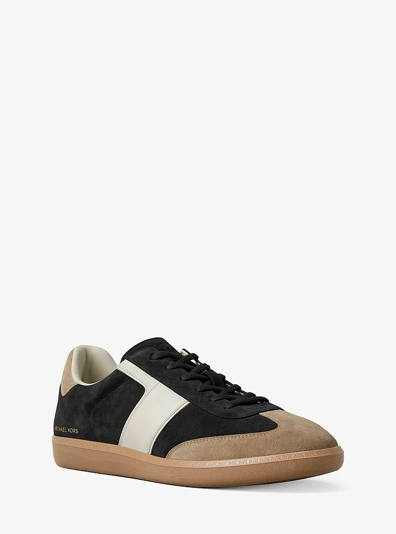 Jovie Color-Block Suede Sneaker - 1