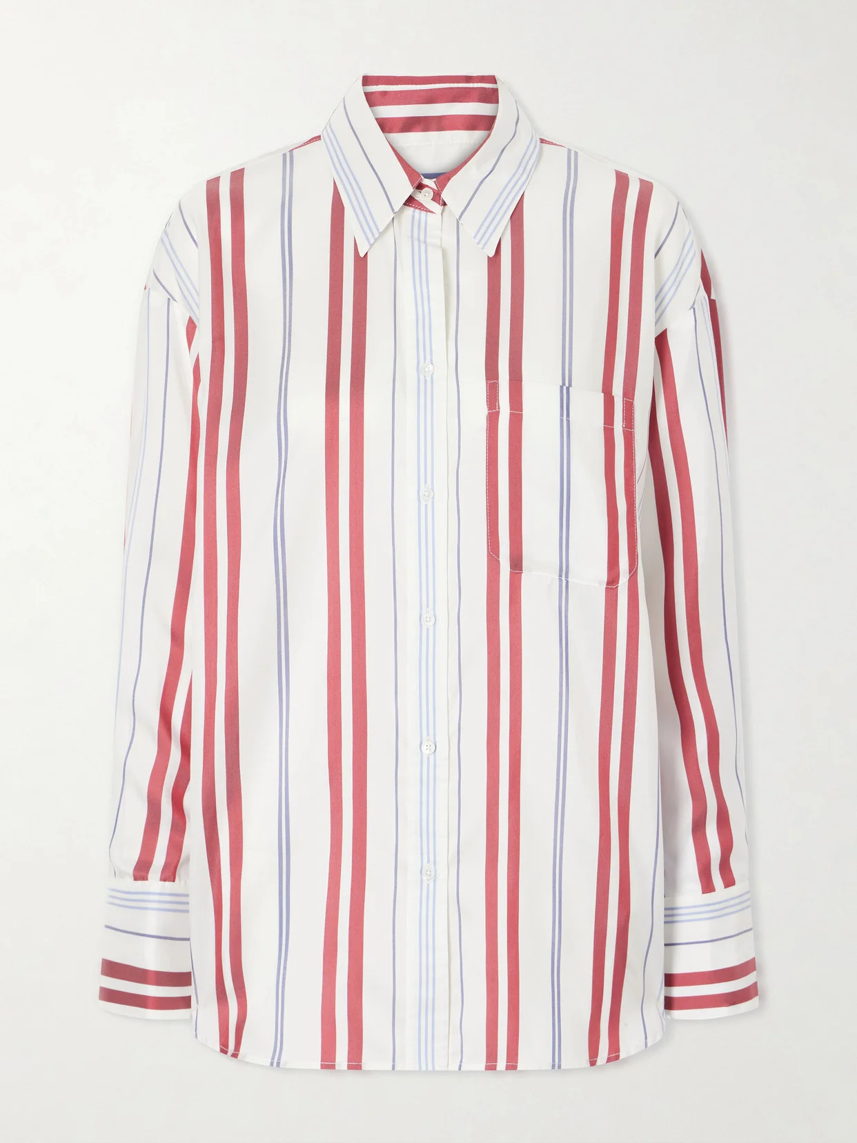 Big Joe Striped Silk Shirt - 1