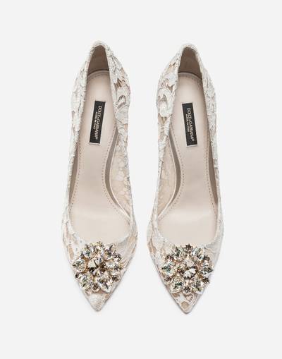 Dolce & Gabbana Pump in Taormina lace with crystals outlook