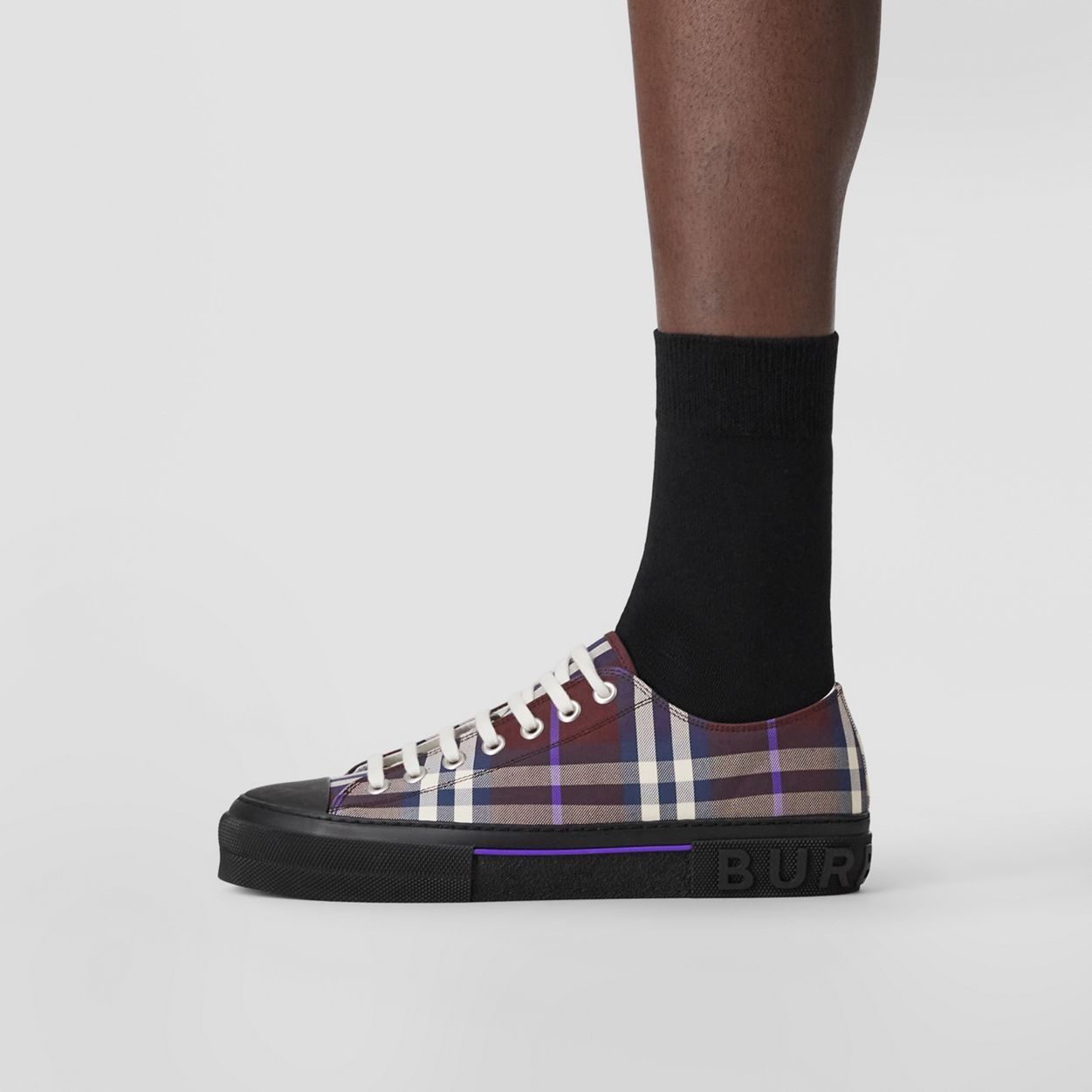 Check Cotton Sneakers - 3