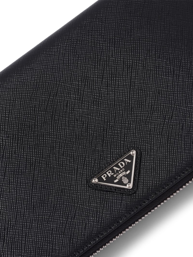 Prada logo document holder sale