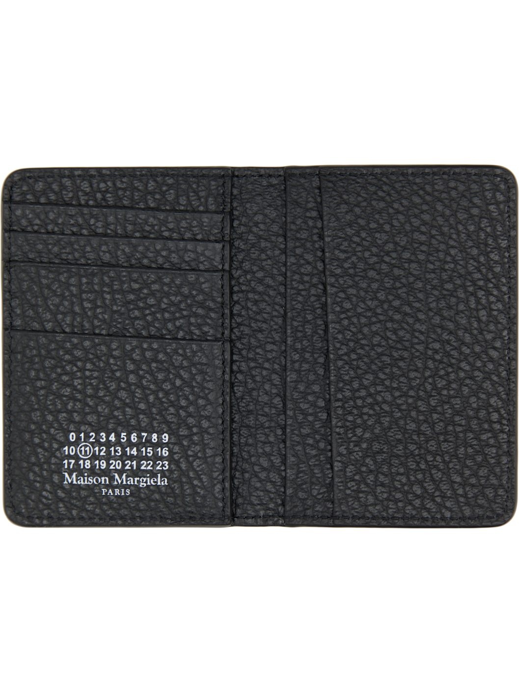 Black Four Stitches Card Holder - 3