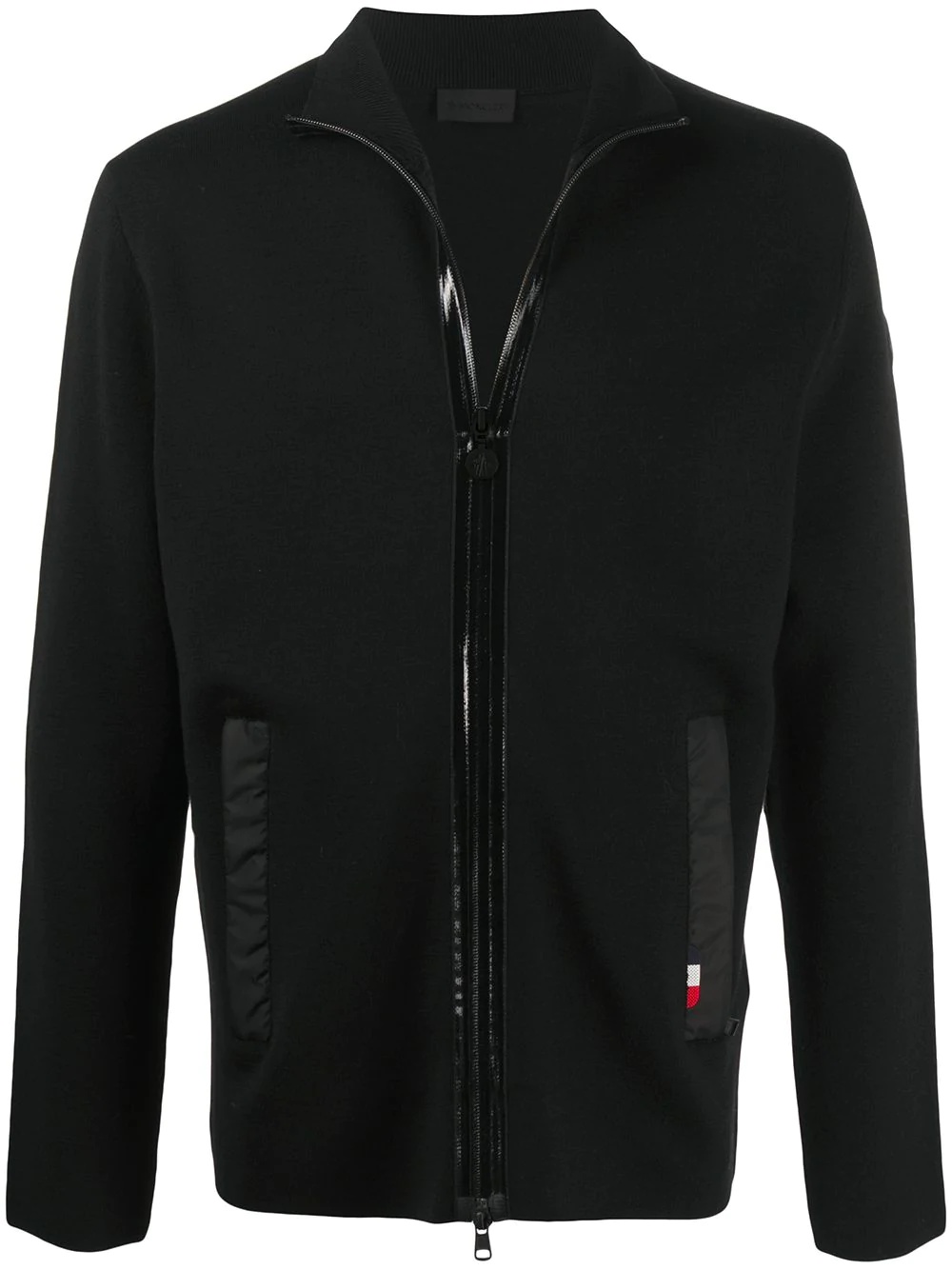 zip-up wool cadigan  - 1