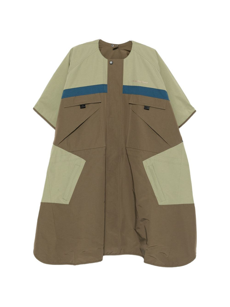 colour-block panelled coat 1
