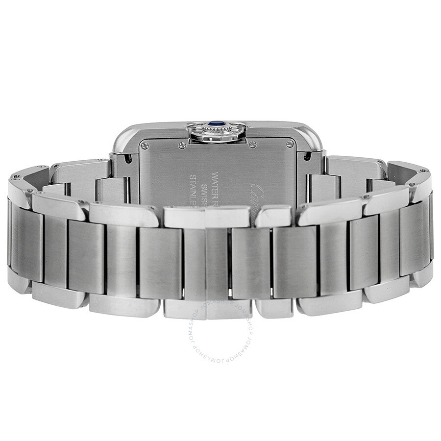 Pre-owned Cartier Tank Anglaise Silver Dial Men's Watch W5310009 - 3