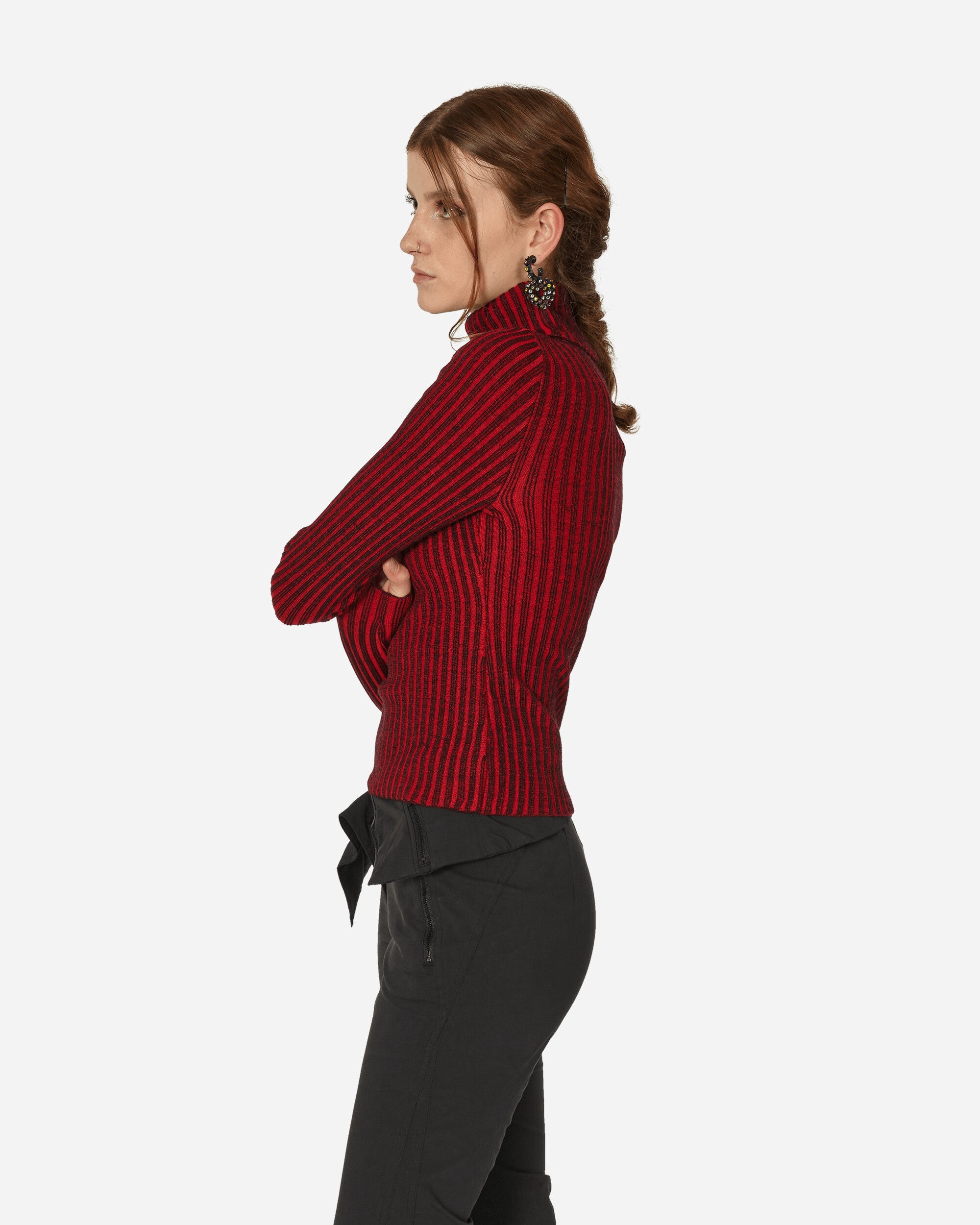 Smiley Flower Top Black / Red - 2
