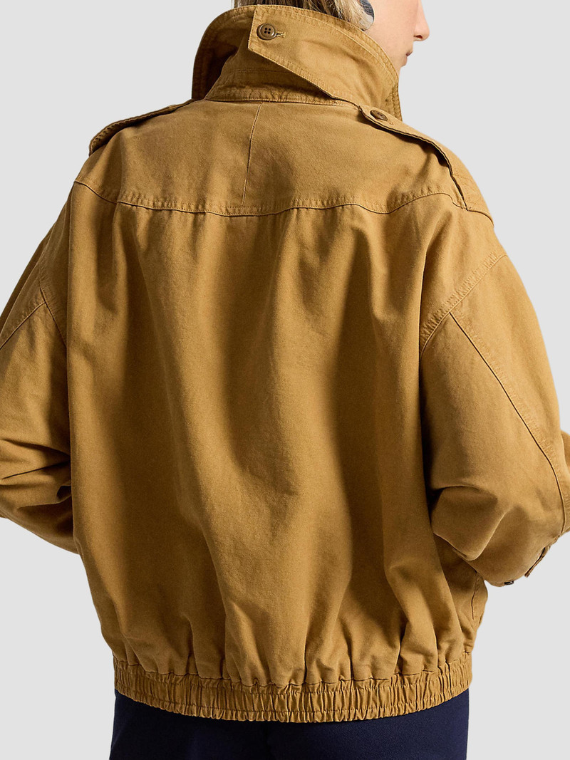 Women's Cotton Canvas Utility Jacket - Ghurka 3