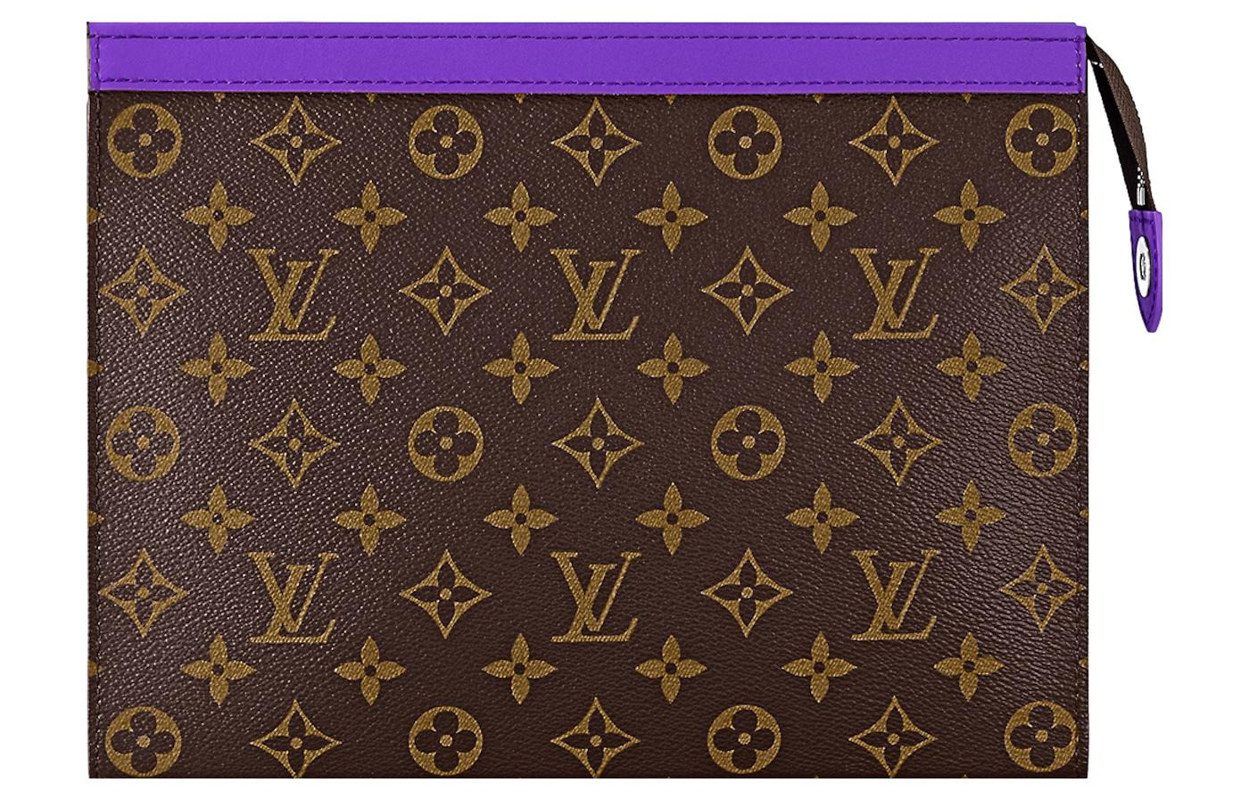 LOUIS VUITTON Pochette Voyage MM Monogram Macassar Canvas 'Violet' M82859 - 3