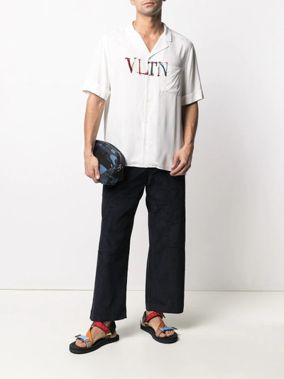 Valentino logo-print short-sleeve shirt outlook