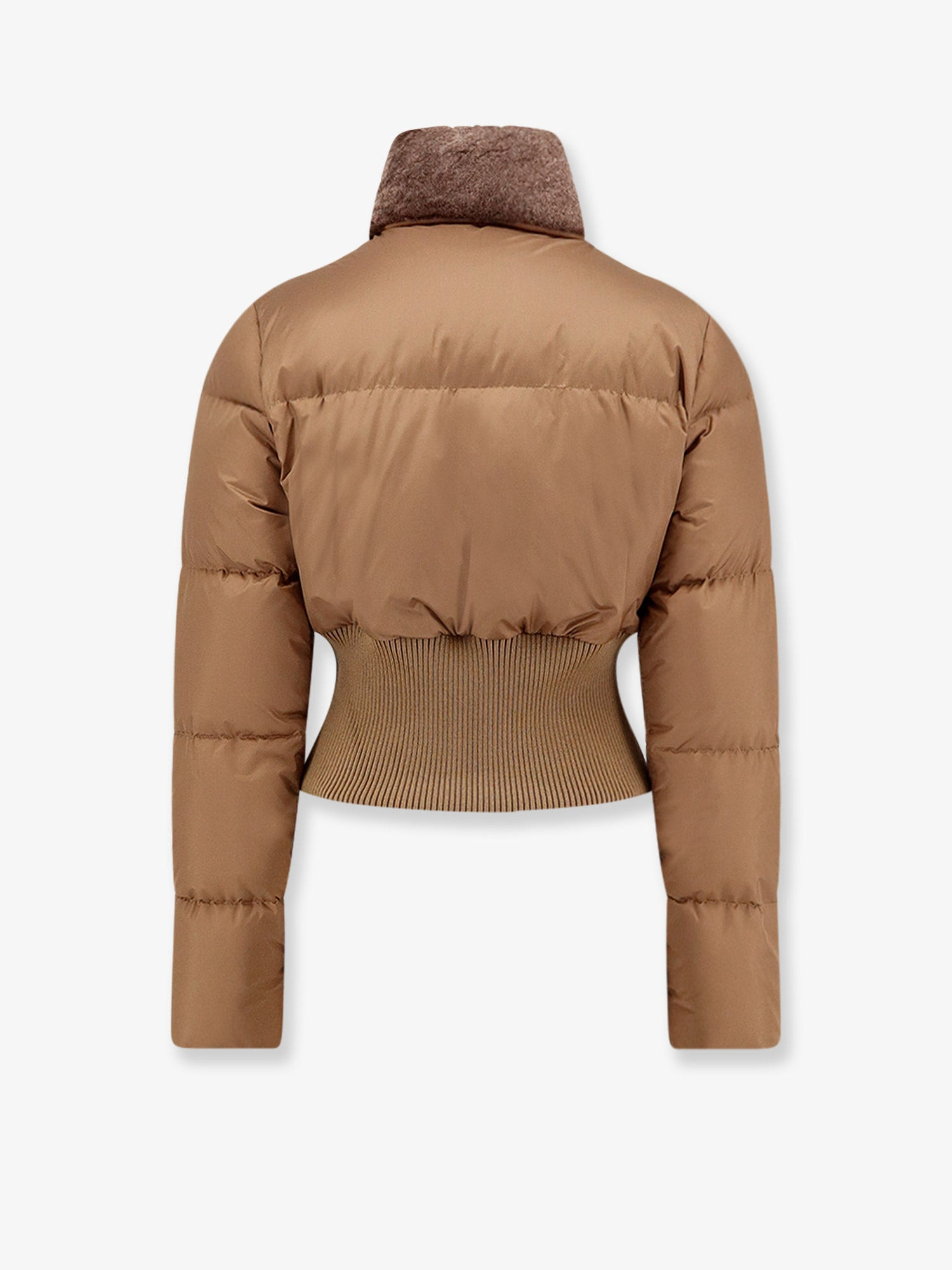 Technical Fabric And Shearling Down Jacket - 2