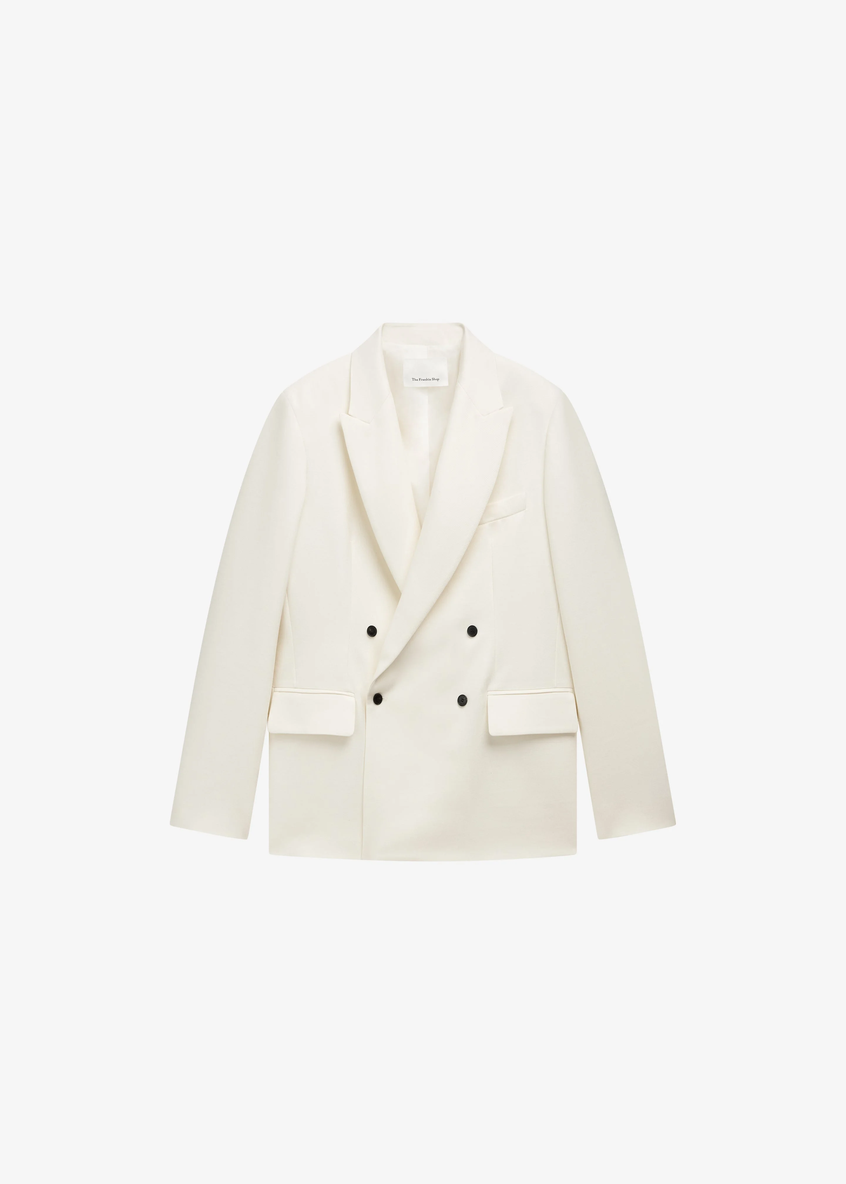 Newark Double Breasted Blazer - Ivory - 1