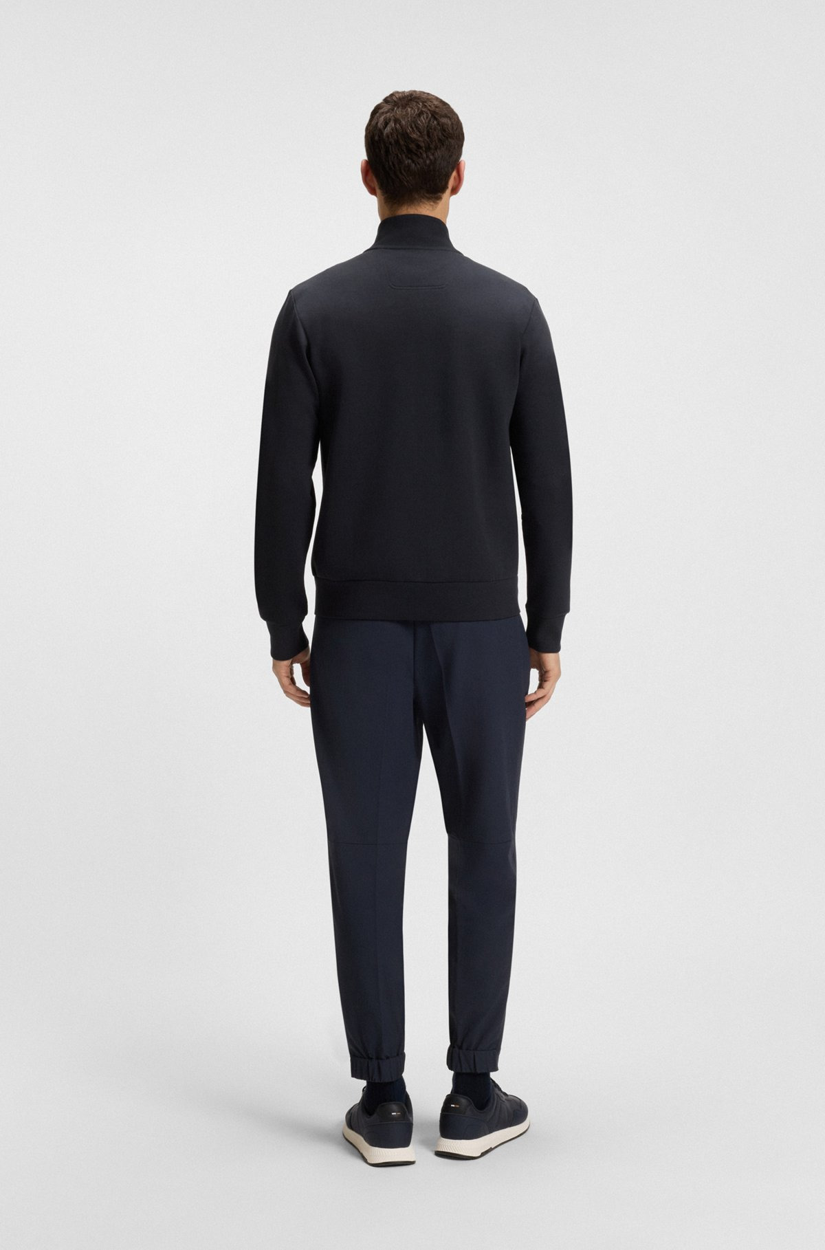 STRETCH-COTTON ZIP-UP SWEATSHIRT WITH LOGO PRINT - 5