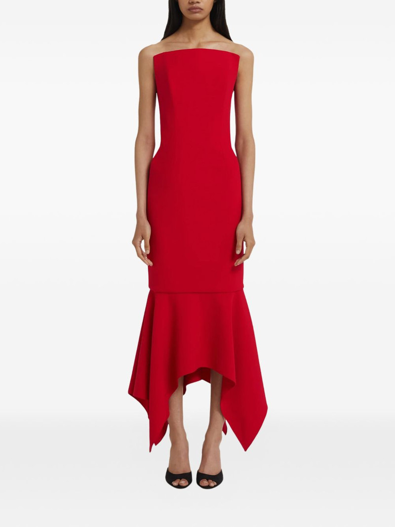 Safiyaa Tegan asymmetric midi dress outlook