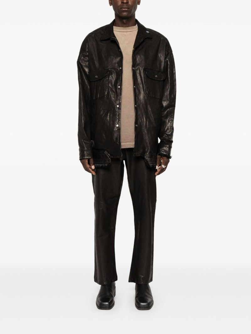 Maison MIHARAYASUHIRO leather shirt outlook