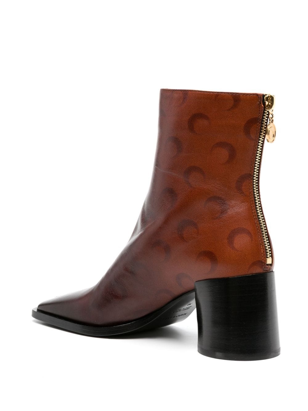 Airbrushed Crescent Moon-print boots - 3