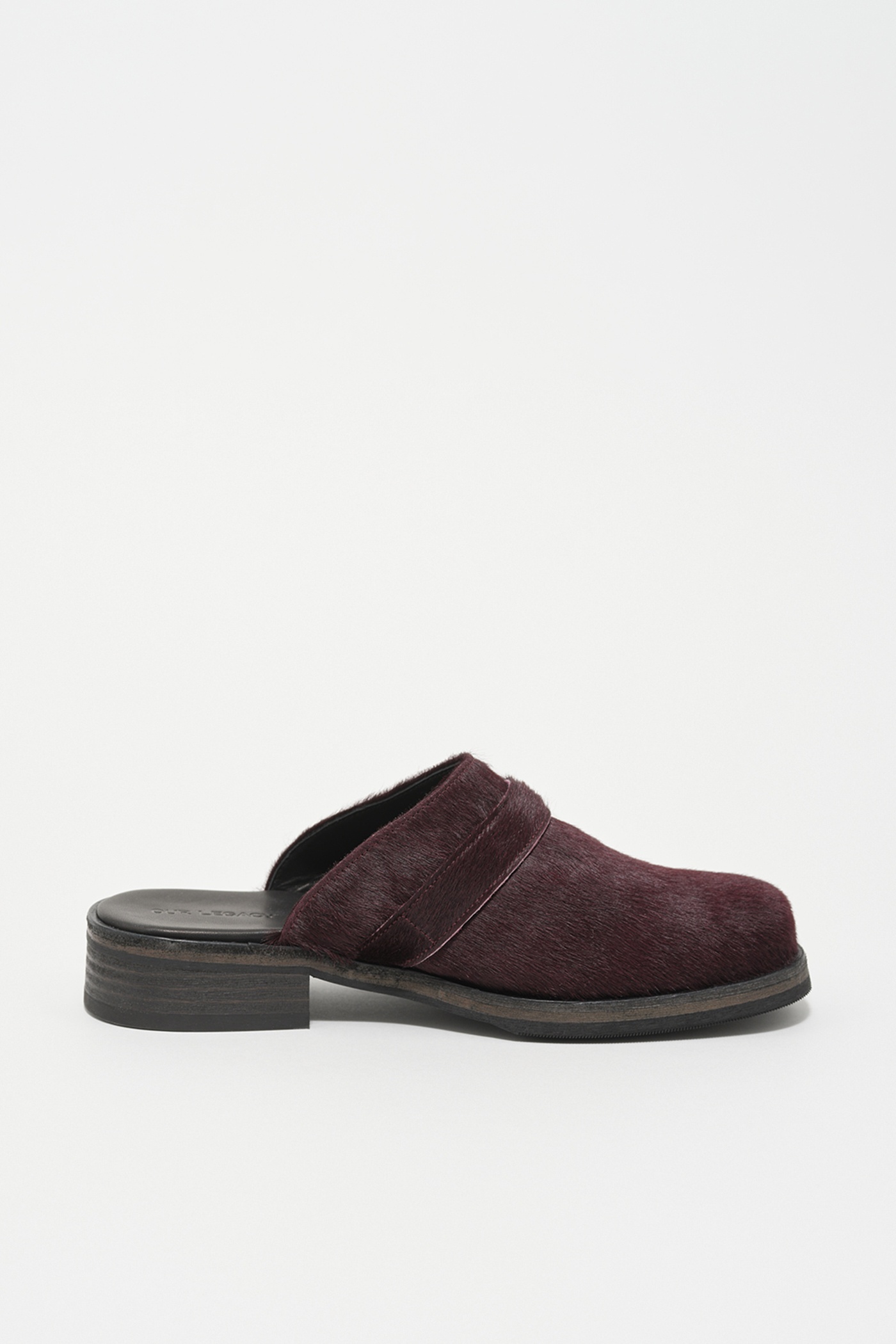 Camion Mule Caramel Bordeaux Hair On Hide - 4