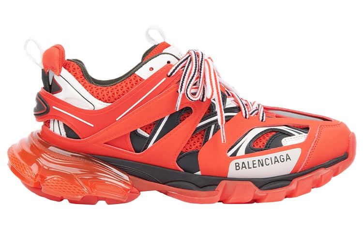 Balenciaga Track Clear Sole Low-Top Sneakers Red 647742W3BZ16591 - 2