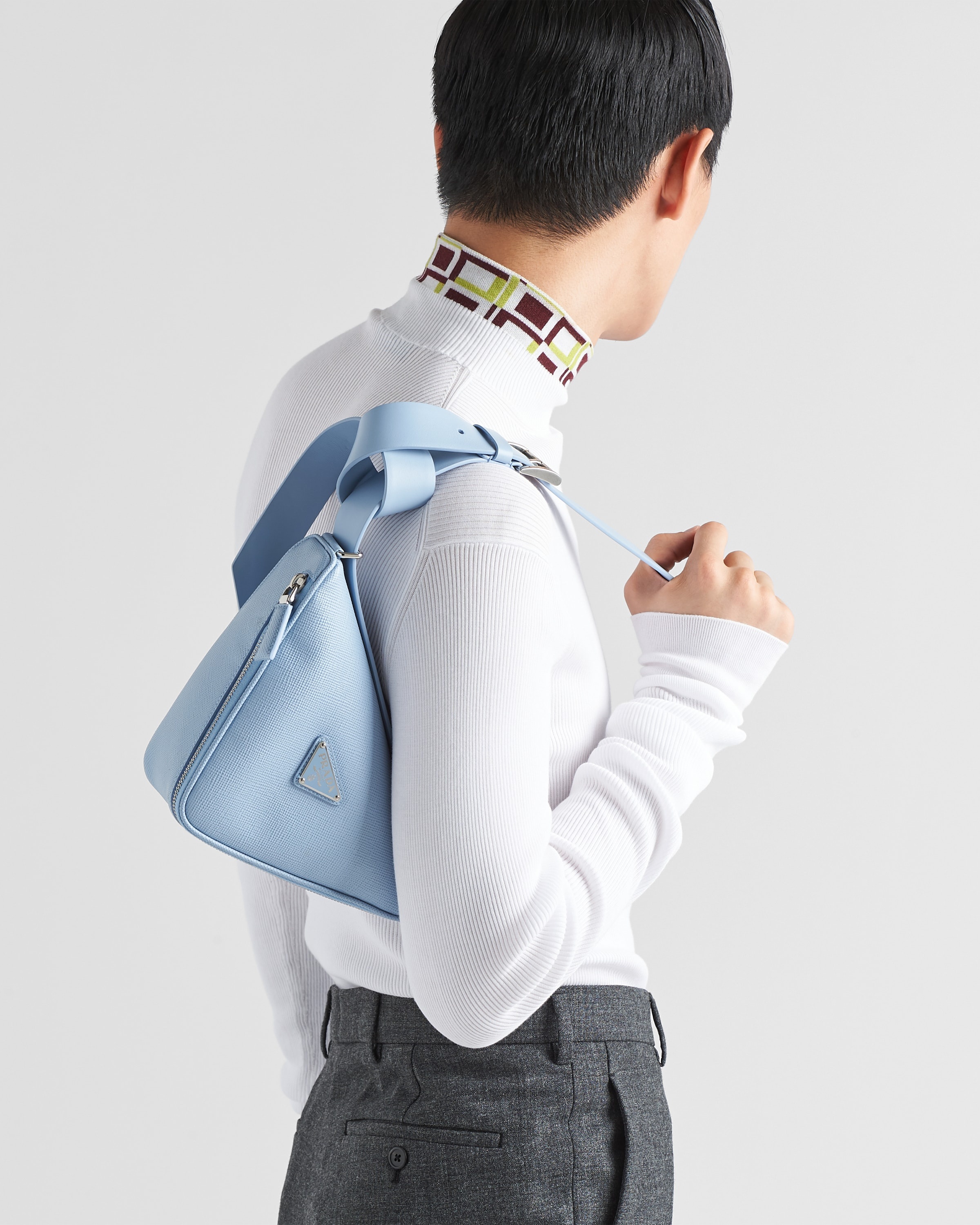 Saffiano leather belt bag - 7