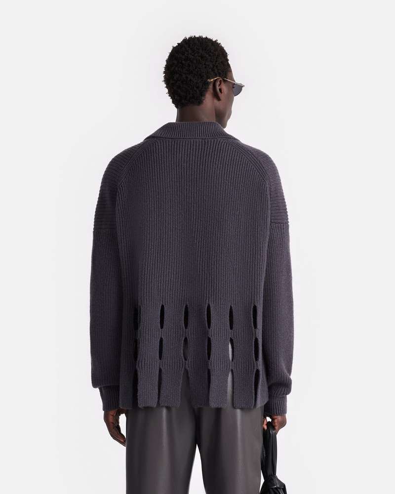 Cut-Out Cashmere-Blend Polo-Neck Sweater 3