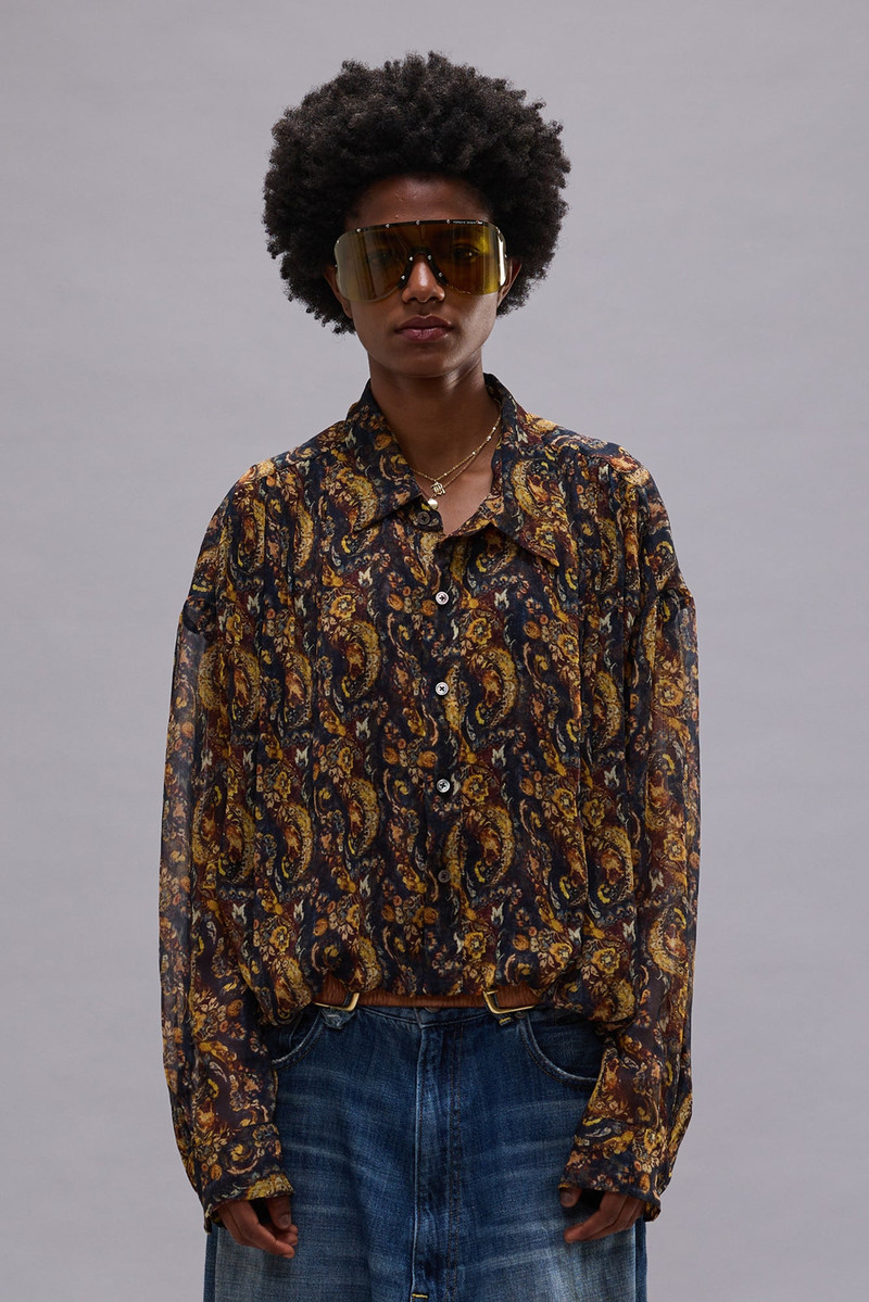 BUBBLE SHIRT WITH GATHERED YOKE 4