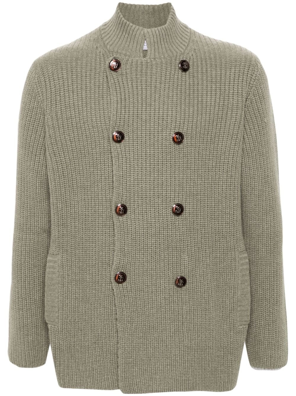 fisherman's knit cardigan - 1