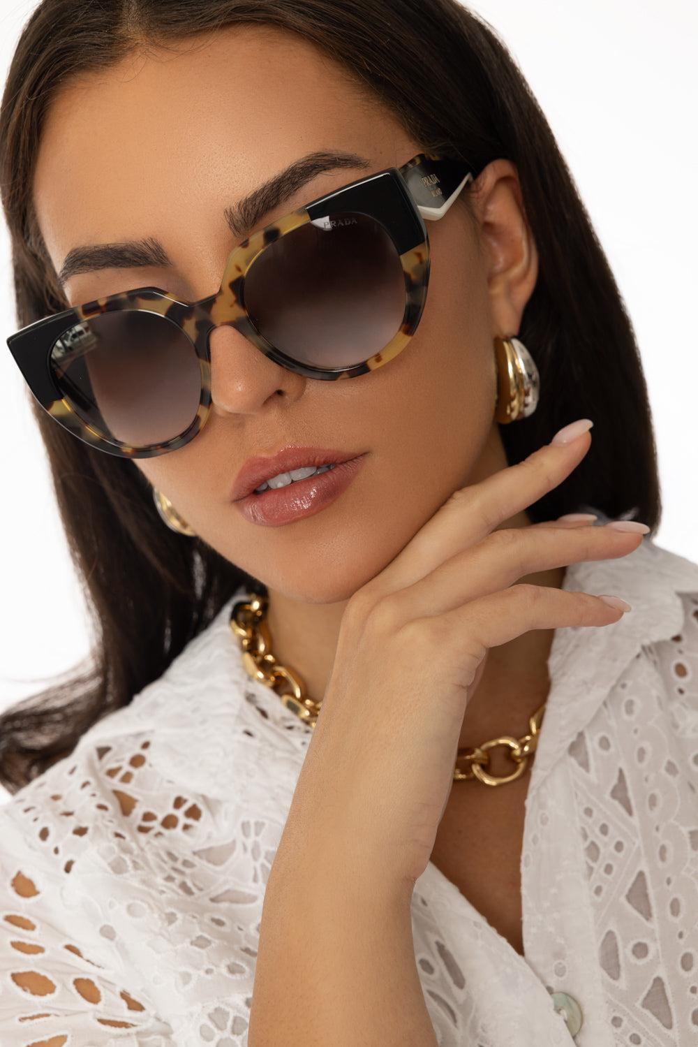 Geometric Cat Eye Sunglasses - 2