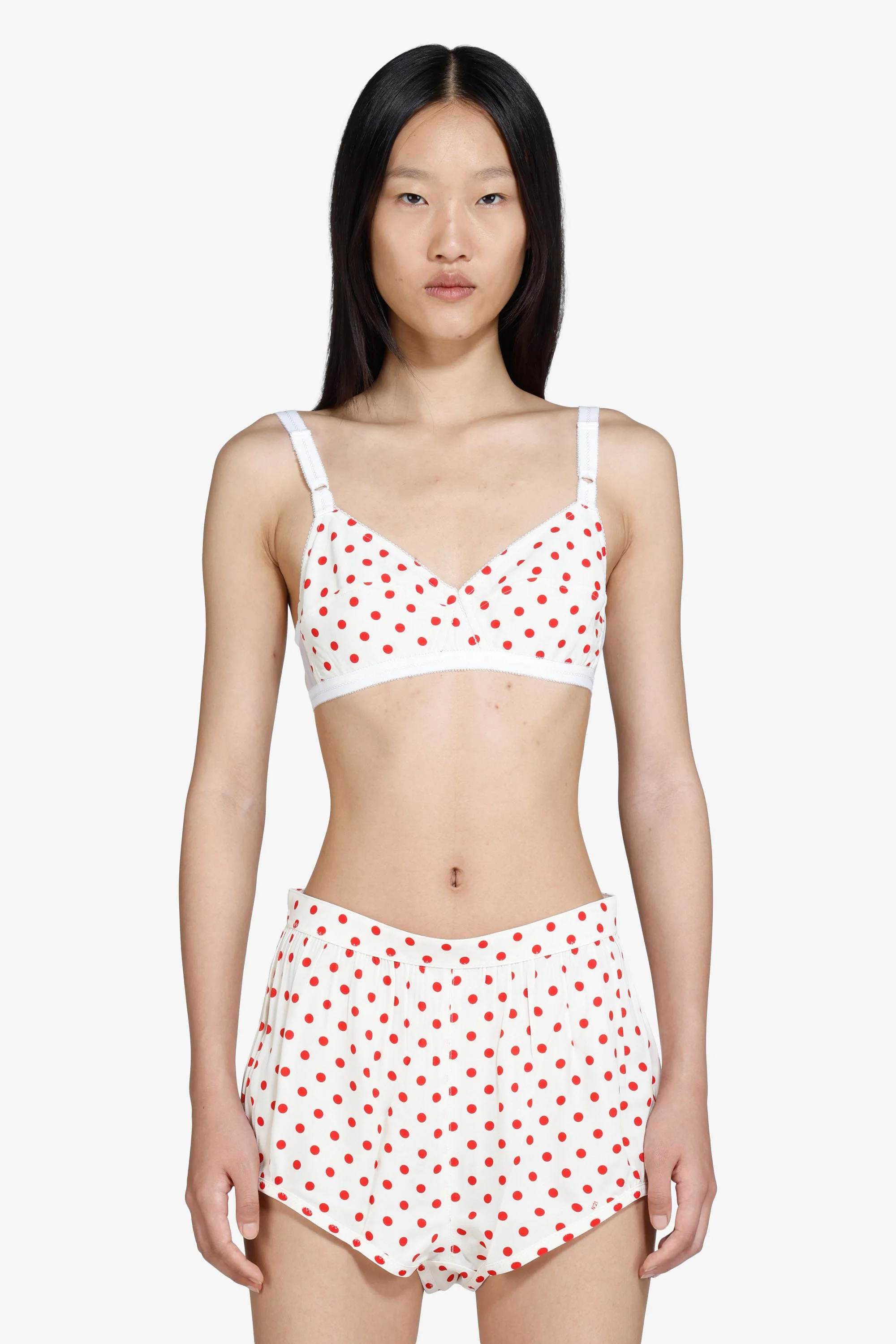 POLKA DOT PRINTED BRA - 1