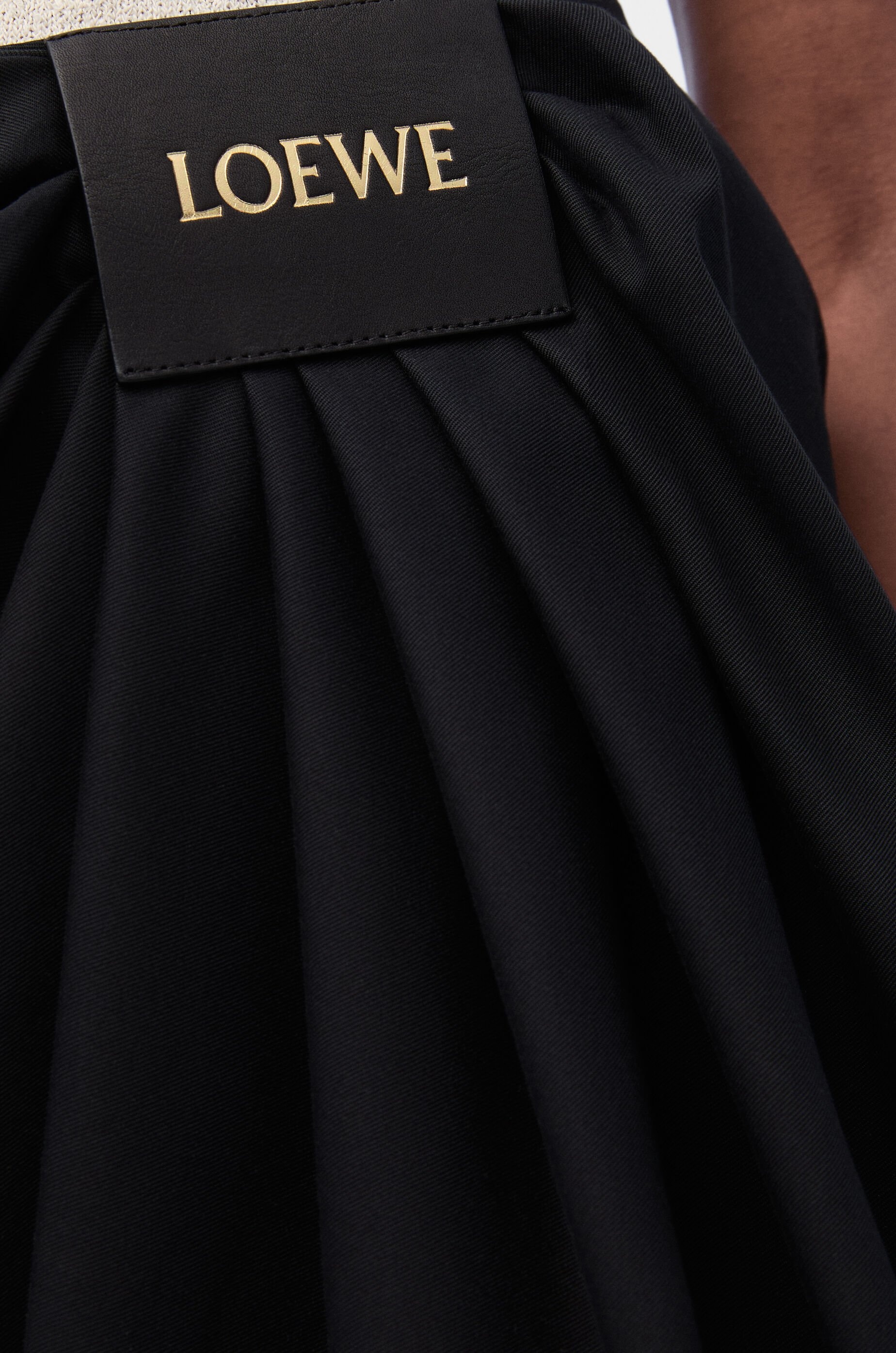 Draped skirt in cotton and silk - 5