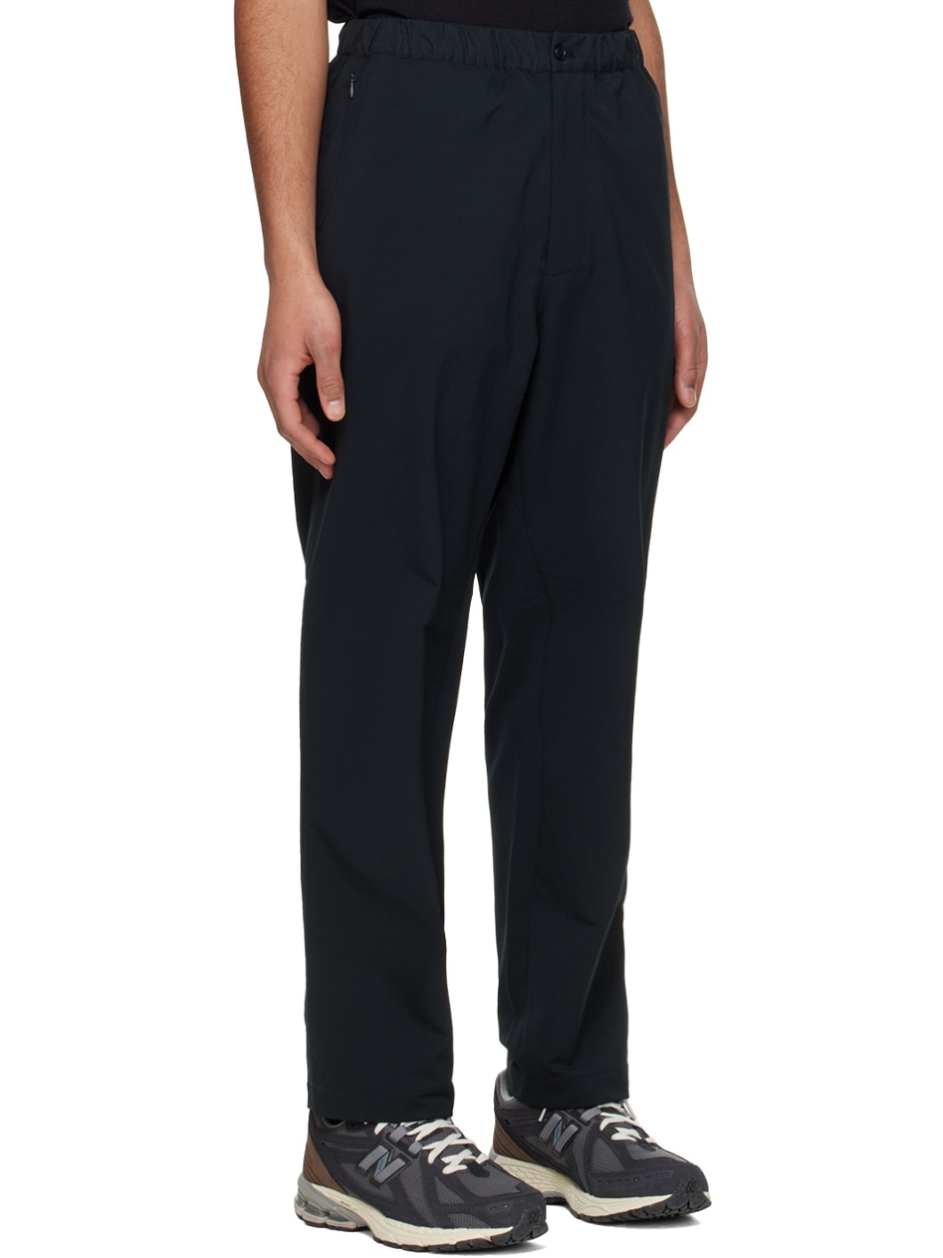 Black Wide Easy Trousers - 2