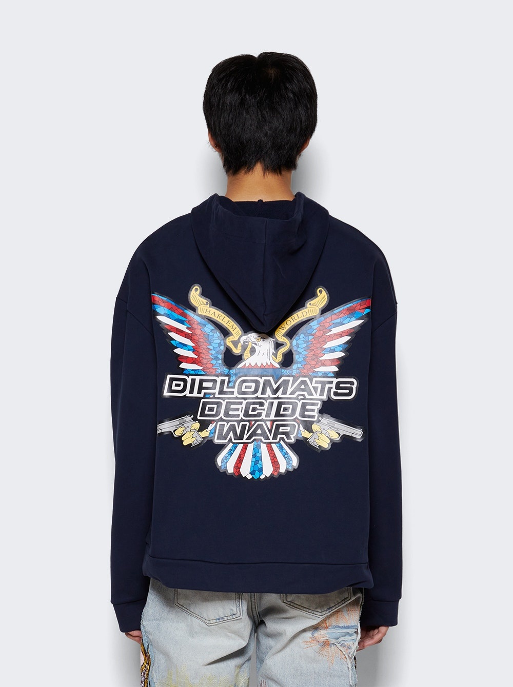 Diplomats Hooded Sweatshirt Navy - 5