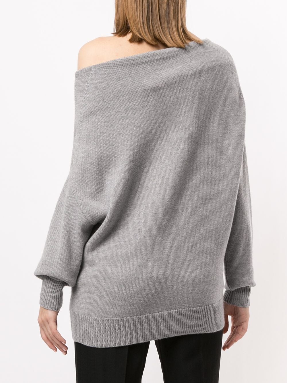 off-shoulder oversize jumper - 4