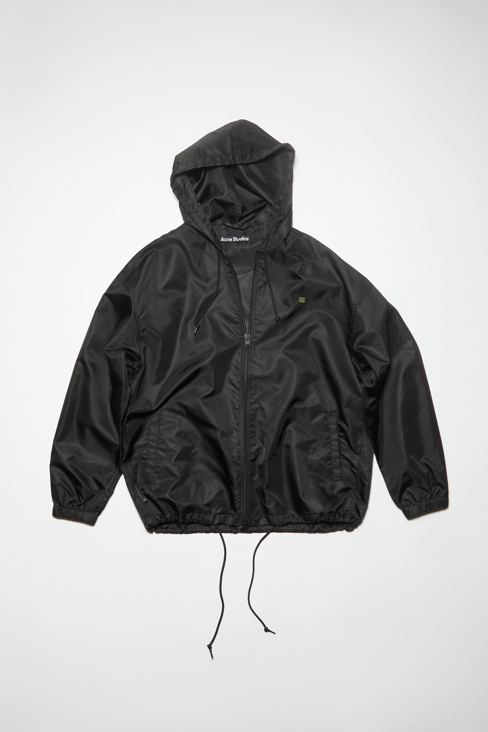 Hooded nylon jacket - Black - 7
