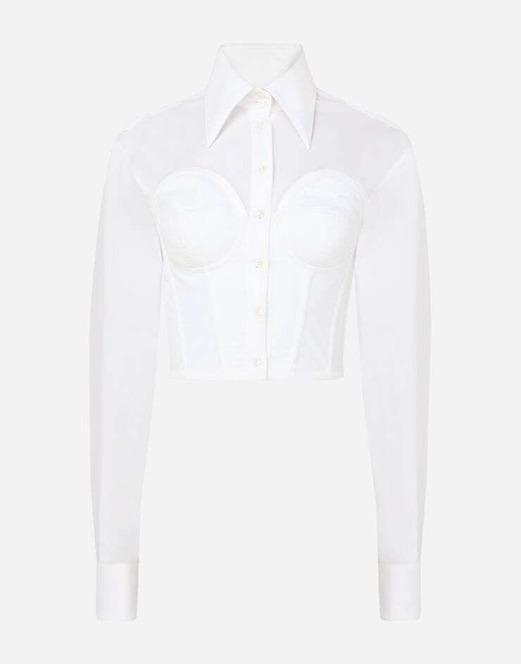 Poplin bustier shirt - 3