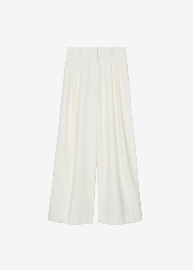 Halser Pintuck Trousers - Ivory 7