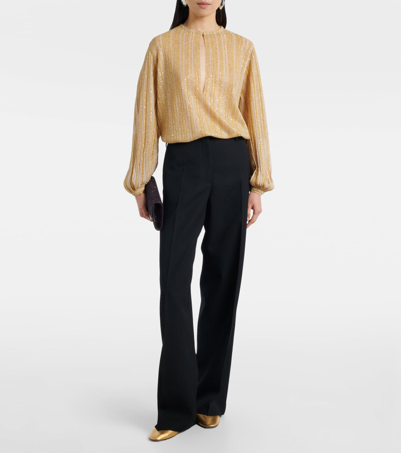 Missoni Cutout lamé blouse outlook