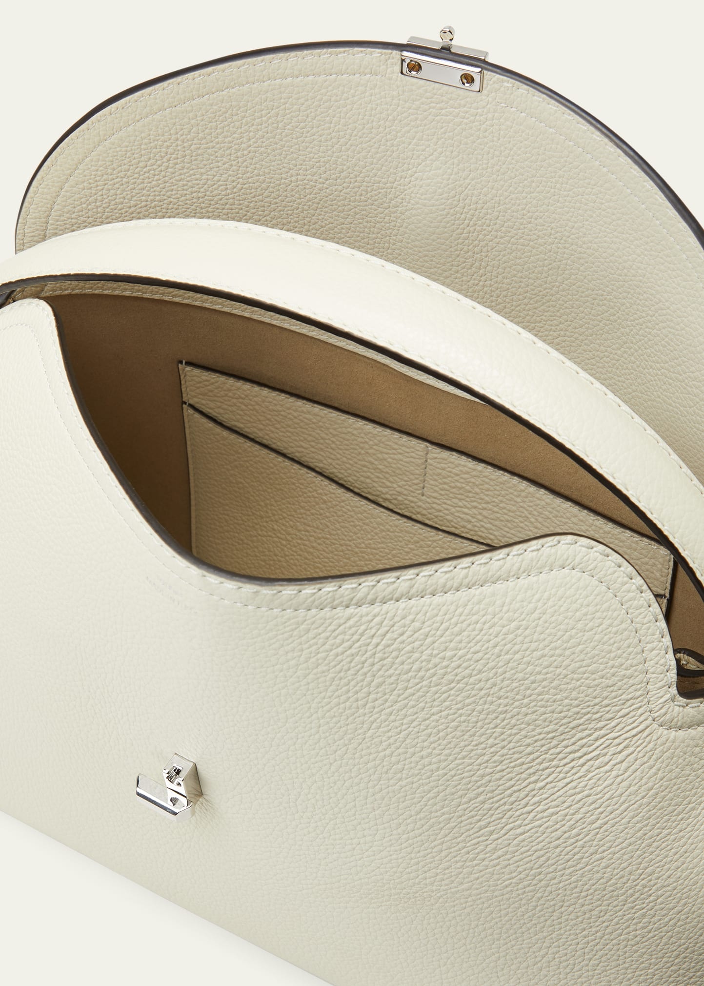 T-Lock Leather Top-Handle Bag - 4