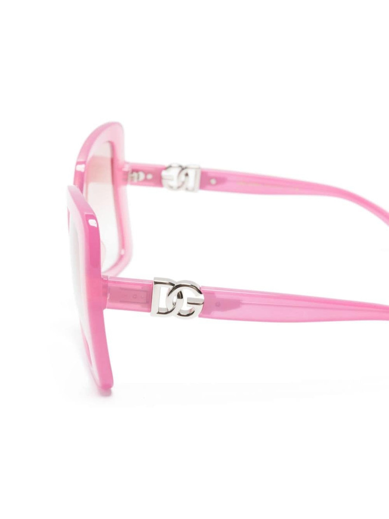 logo-plaque oversize-frame sunglasses 3