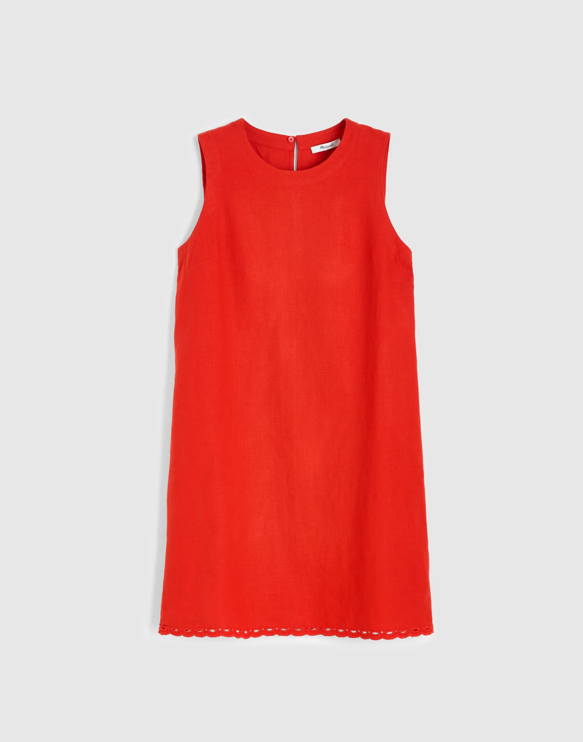 Mini Shift Dress in 100% Linen - 1