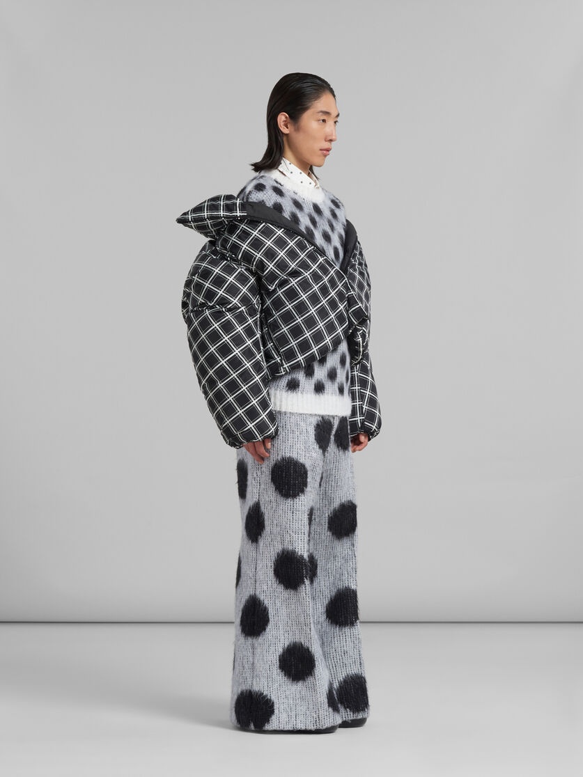 WHITE MOHAIR JUMPER WITH POLKA DOTS - 5