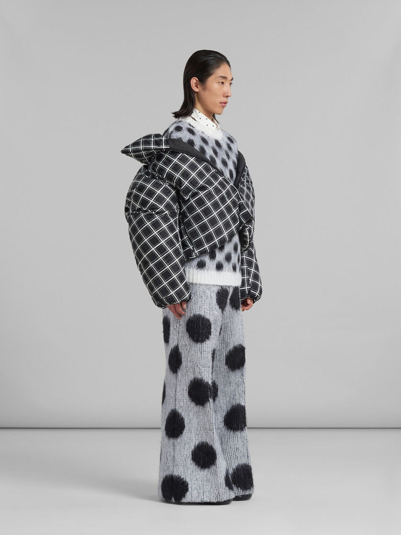 WHITE MOHAIR JUMPER WITH POLKA DOTS 5