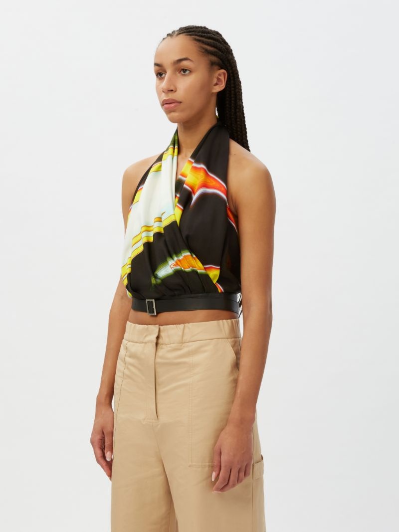 PRINTED BELTED TOP - 4