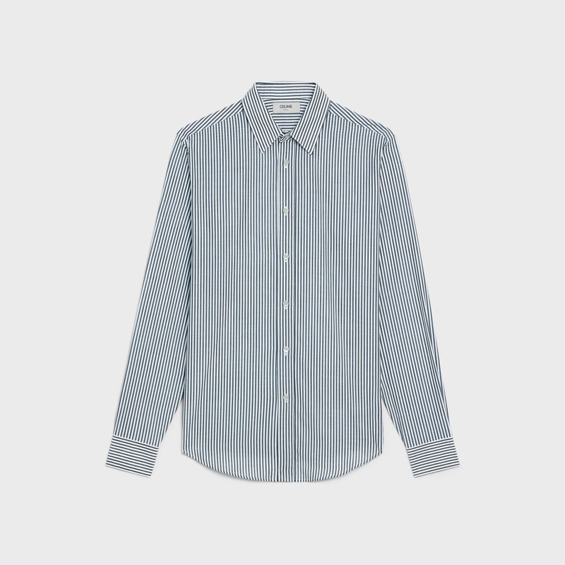 CLASSIC SHIRT IN STRIPED SMOOTH HESSIAN 1