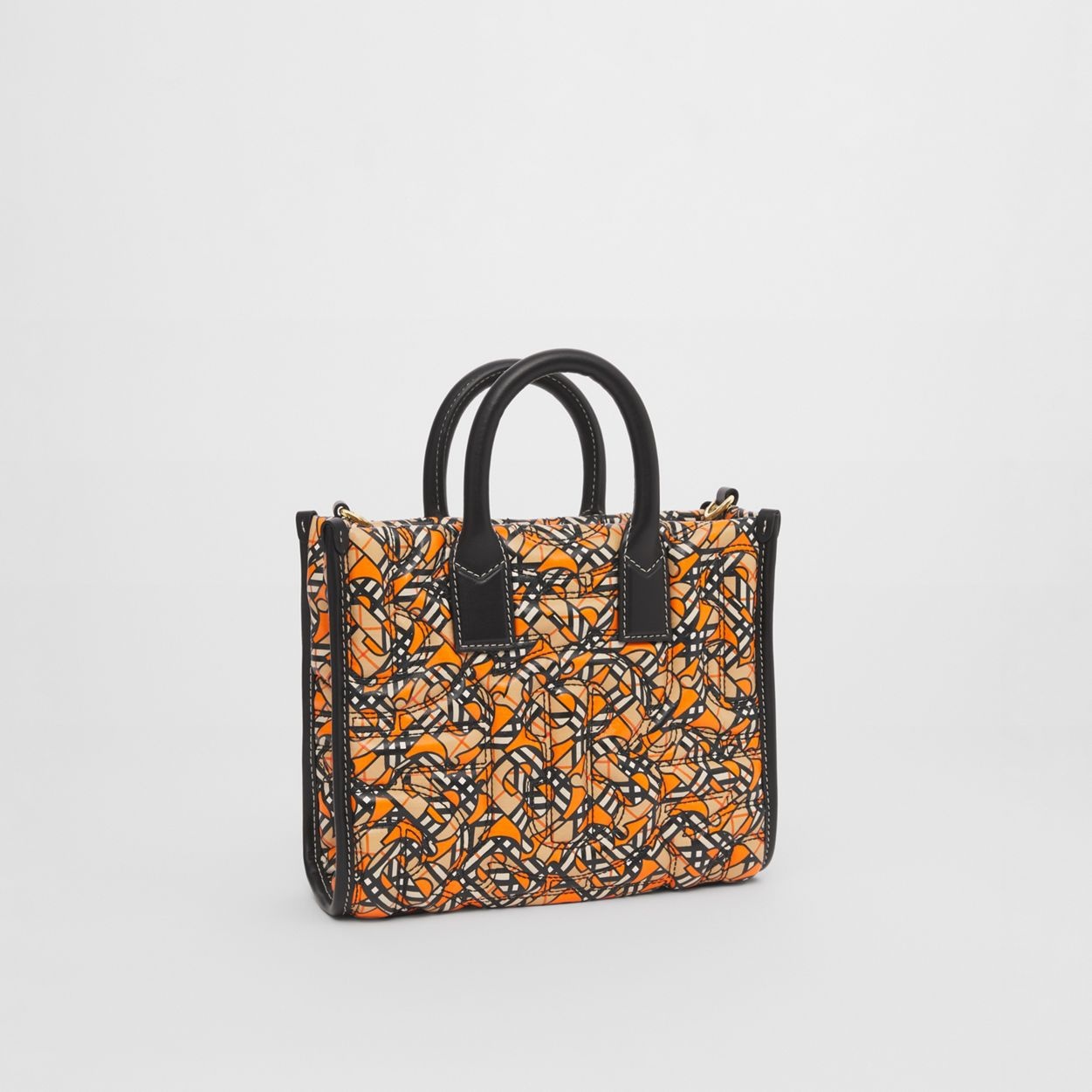 Mini Monogram Print Quilted Lambskin Freya Tote - 8