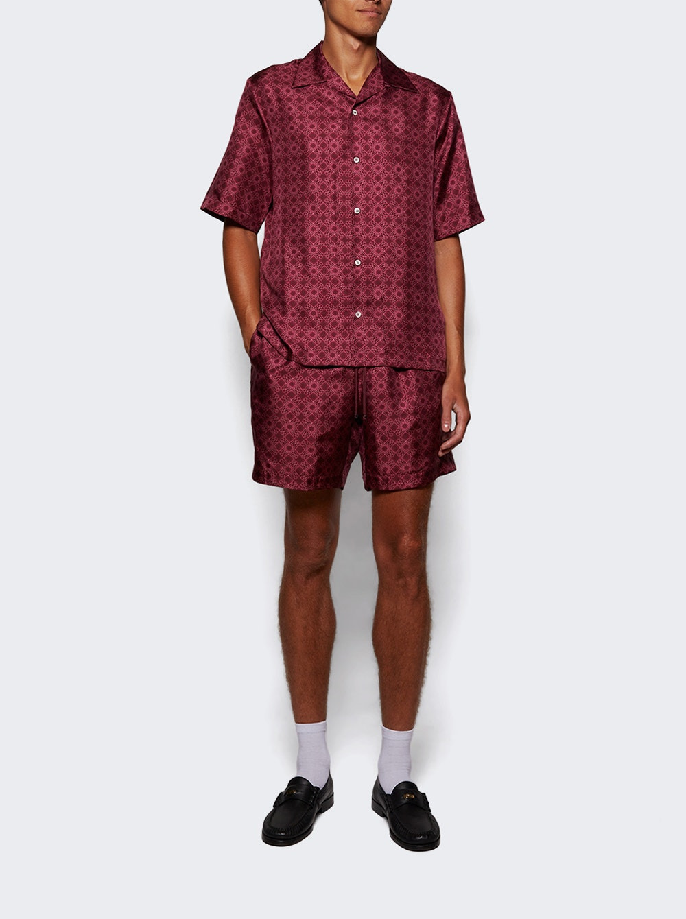 Ma Quad Bowling Shirt Wine - 5