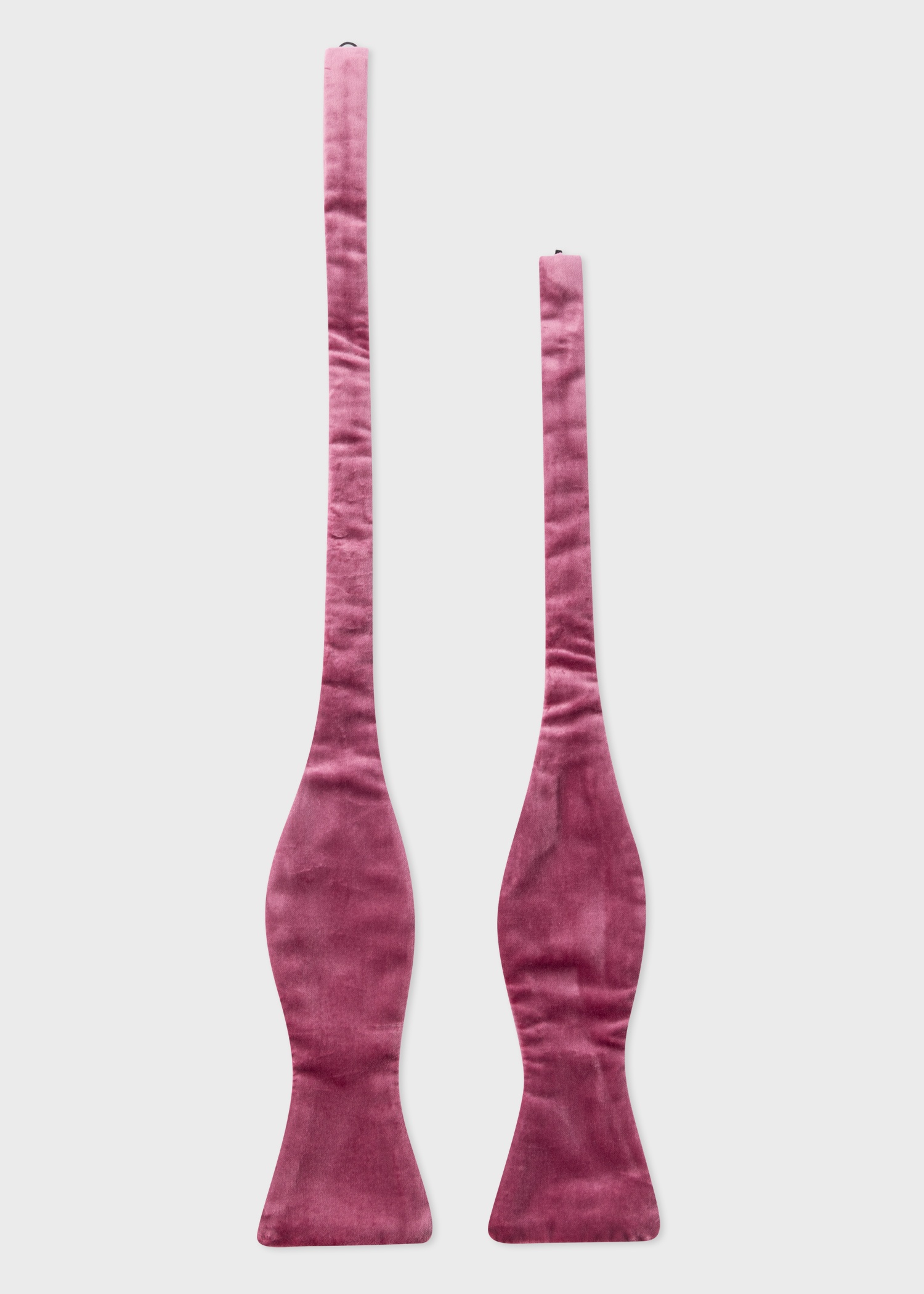Fuchsia Velvet Self-Tie Bow Tie - 3