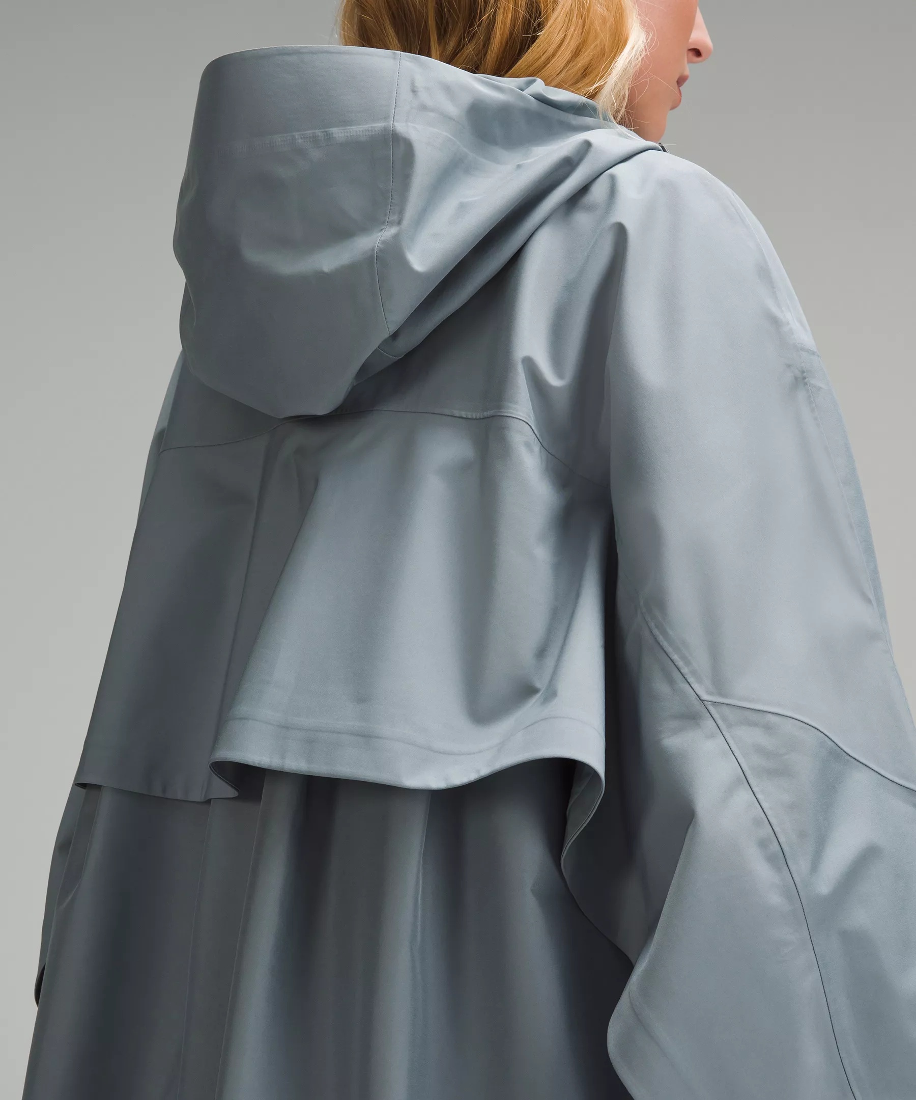 Mid-Length Waterproof Rain Coat - 8