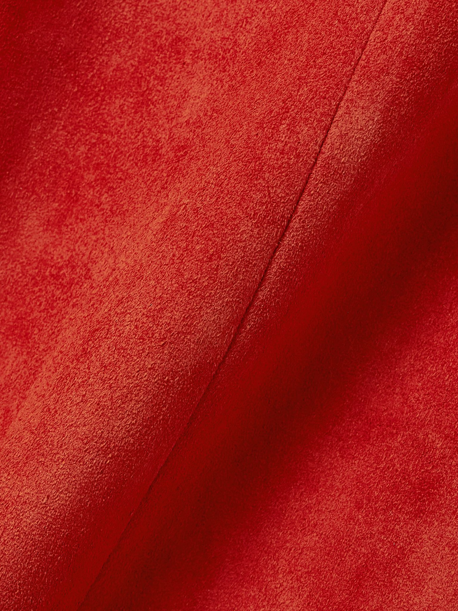 Gégé suede flared pants Red - 5