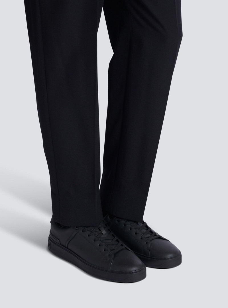 Balmain B-Court trainers in calfskin outlook