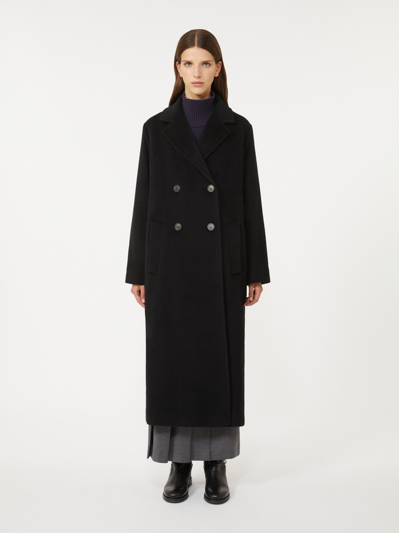 ZUFOLO Double-breasted coat in wool and alpaca 3