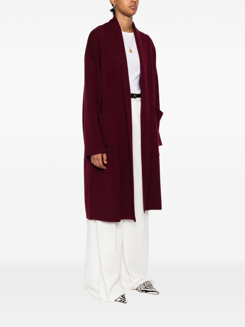open-front coat - 3